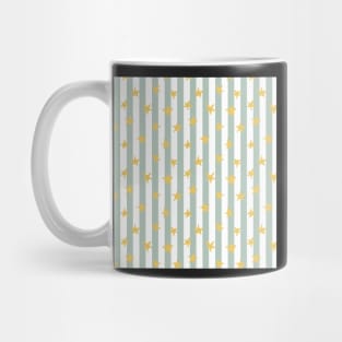 STIPED STARS HENRI MATISSE GREEN AND WHITE VINTAGE RETRO Mug